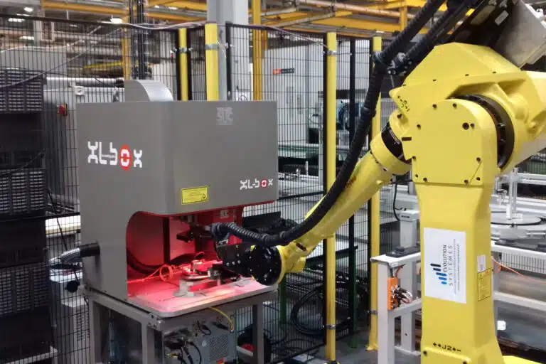 High-speed Data Matrix marking and reading on different automotive parts