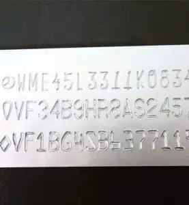 vin number engraving machine manufacturer