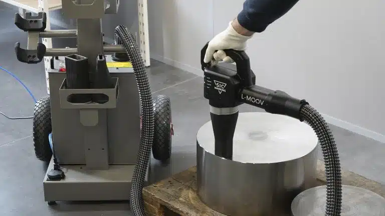 Laser marking in construction: identification of materials and tools.