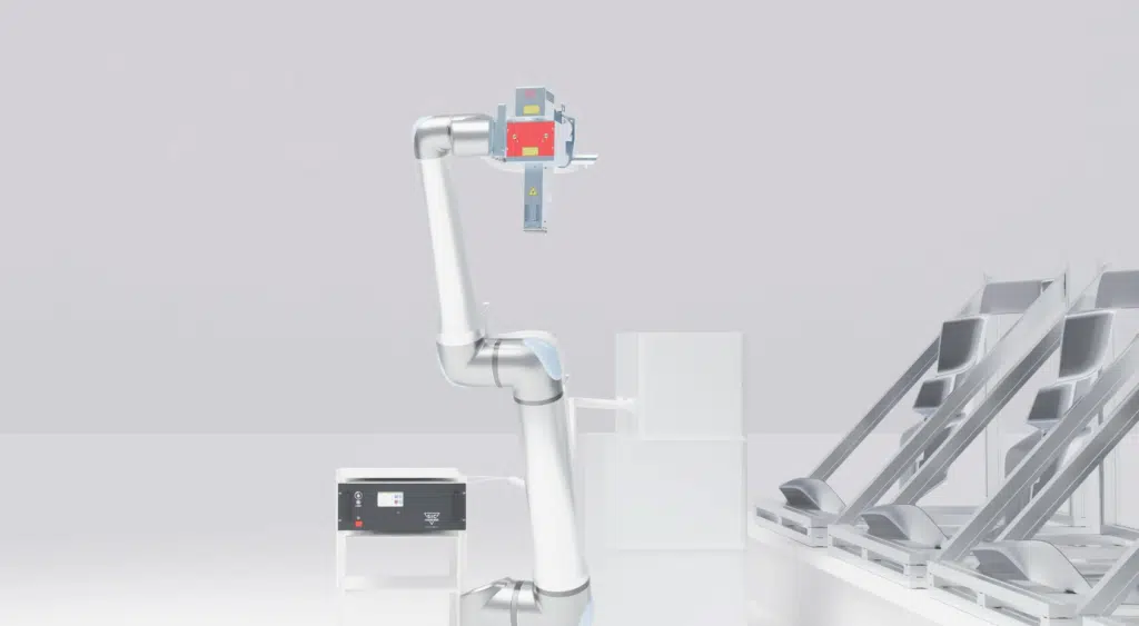 Robotic laser marking