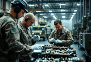 Gravage pièce militaire maintenance