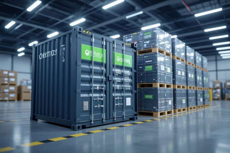 marquage direct sur contenant réutilisable pour logistique industrielle